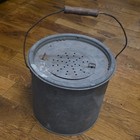     Vintage Minnow Bucket Galvanized Steel