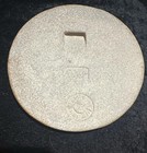 Vintage Pewabic Pottery Round Floral Ceramic Tile Green 1992 Wonderful     signed