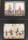 Collection Of Antique Chinese Rice Paper Paintings Lot Of 18