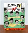 1953 Pf Canvas Shoes Store Counter Advertising Standup Sign Musial Mantle