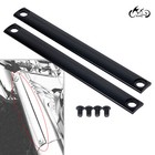 Black Cnc Front Fork Panel Accent Strips For Harley Softail Flst 1996-up Fatboy