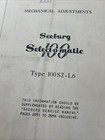 Seeburg Select-o-matic 100 Model Jukebox Service Manual Mechanical Adjustmentent
