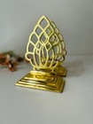 Pair Of Vintage Heavy Pineapple Brass Bookends