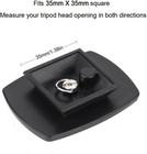 35mm Tripod Quick Release Plate Camera Mount Adapter Replacement For Black 