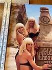 Old Milwaukee Beer Swedish Bikini Team Vintage Poster Sign Double Sided Nos 