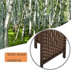 4 Panel Room Divider  Wooden Screen Folding Privacy Portable Partition Screen