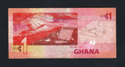 Ghana Banknotes  1 Cedi  2007   Circulated vf