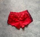 Vintage Adidas Originals 80s Nylon Runinnig Football Shorts Soccer Sz D4 S Red