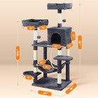 59 Inches Cat Tree Cat Tower Stand House Condo With Big Hammock Scratching Post