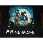 Horror Movie Friends Halloween T-shirt Freddy Jason Michael Myers Medium Large