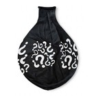 1x South American 40  Inch Black  question Mark Print  Looner Big Balloon Looner