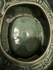 Vintage Green Ceramic Turtle Planter Baby Tortoise Mid Century Art Pottery 9 