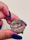 Silver Abalone Pill Box Made In Mexico
