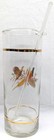 Vintage Mid-century Modern Cocktail Mixing Pitcher W  Pheasant Decal   Gold Trim
