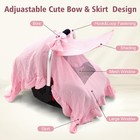 Onzgrow Muslin Infant Car Seat Cover Pink