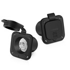 15a 125v Shore Power Inlet Port Plug nema 5-15p Male Receptacle Rv Flanged Inlet