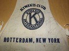 Vintage Kiwanis Club International Rotterdam Ny Signed Apron