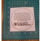 Auto House Anywhere Window Decal Sticker Protected By Smith And Wesson