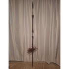 Genuine African Spear Hand Forged 74  W  Usaf Estate Book Provenance Display