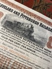 1904 The Cleveland And Pitsburgh Railroad Company 100 Shares Stock Certificate