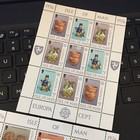 Isle Of Man Mint Stamps 1976 Europa Ceramics Pair Of Sheetlets Mnh Wcp