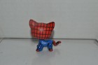 Littlest Pet Shop ooak custom spiderman Design red Blue black Webbing silver Eye