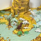 Vintage Marx Prehistoric Mountain Playset W 16 Dinosaurs And 6 Cavemen playmat