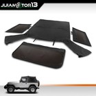 Fits 1988-95 Jeep Wrangler Yj Soft Top W  Upper Doors tinted Windows sailcloth