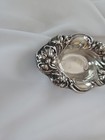 Antique Whiting Mfg Co Sterling Silver Floral Nut candy Dish  398 Repousse
