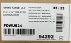 Viking Fdwu524 24  Fully Integrated Dishwasher - Panel Ready