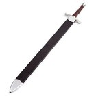 1095 High Carbon Steel Medieval Sword W  Wood Handle   Faux Snake Skin Scabbard