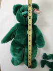 Ty Beanie Buddy And Baby Erin Green Bears 1998 And 1997 Retired Plush Toy