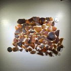 1 2 Lb Brown Sea Glass  97 Pieces  Genuine  Surf Tumbled  Bulk  California Beach