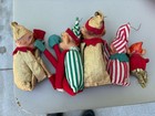 Vintage Lot Of  5 Christmas Knee Hugger Pixie Elves    Elf On Shelf