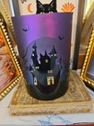 Halloween Yankee Candle Purple Haunted House Flickering Glass Votive  Read Notes