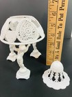 Vintage Wilton 5 Piece Cake Topper Cherubs Canopy   Bell-plastic
