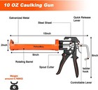 Valuemax 9inch Caulk Gun Silicone Sealant Caulk Gun For Caulking filling sealing
