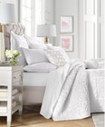 Hotel Collection Medallion Trellis Euro Pillow Sham   White     