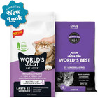 World s Best Cat Litter Multiple Cat Lavender Scented 32-pounds - Natural Ingred