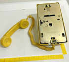 Vintage Bell System Western Electric Yellow Wall Mount Telephone Rotary Dial