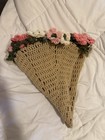 Small Handmade Crochet Flower Bouquet Blanket 