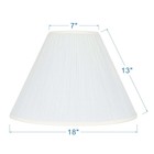 Mainstays 7x18x13  Empire Off-white Pleated Lamp Shade