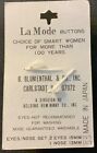 Vintage La Mode Buttons 602 Eyes Nose Set Teddy Bear Doll White Black Nos 