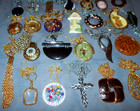 Great Lot  27  Big  Bold  Vintage   Some Modern  Pendant Necklaces  Many Designs