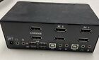 Startech C4e1e7zg47 2-port Dual Display Port Usb Kvm Switch W  Audio   Usb Hub