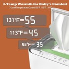 Baby Wipe Warmer Dispenser Holder With 3 Level Surround Temperature Control
