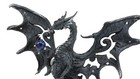 Ebros Gothic Dragon With Blue Orb Statue 8  Fantasy Resin Sculpture Decor