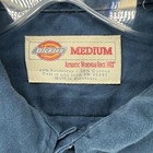 Dickies Short Sleeve Work Shirt Mens Medium Navy Blue Pockets Durable