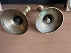 Vintage Brass Candlestick Pair 8 Inches Tall Candle Holders
