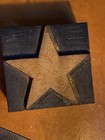 2  Vintage Letterpress Printer s Wood Block - Large Star Ornament   Dingbat